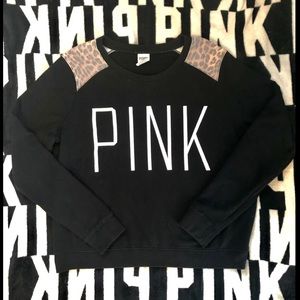 VS PINK Cheetah Crew Neck🖤